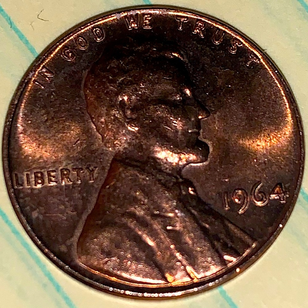 This penny is from the 1964. Very valuable.